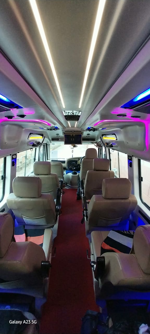 Luxury 12 Seater Tempo Traveller Cabin
