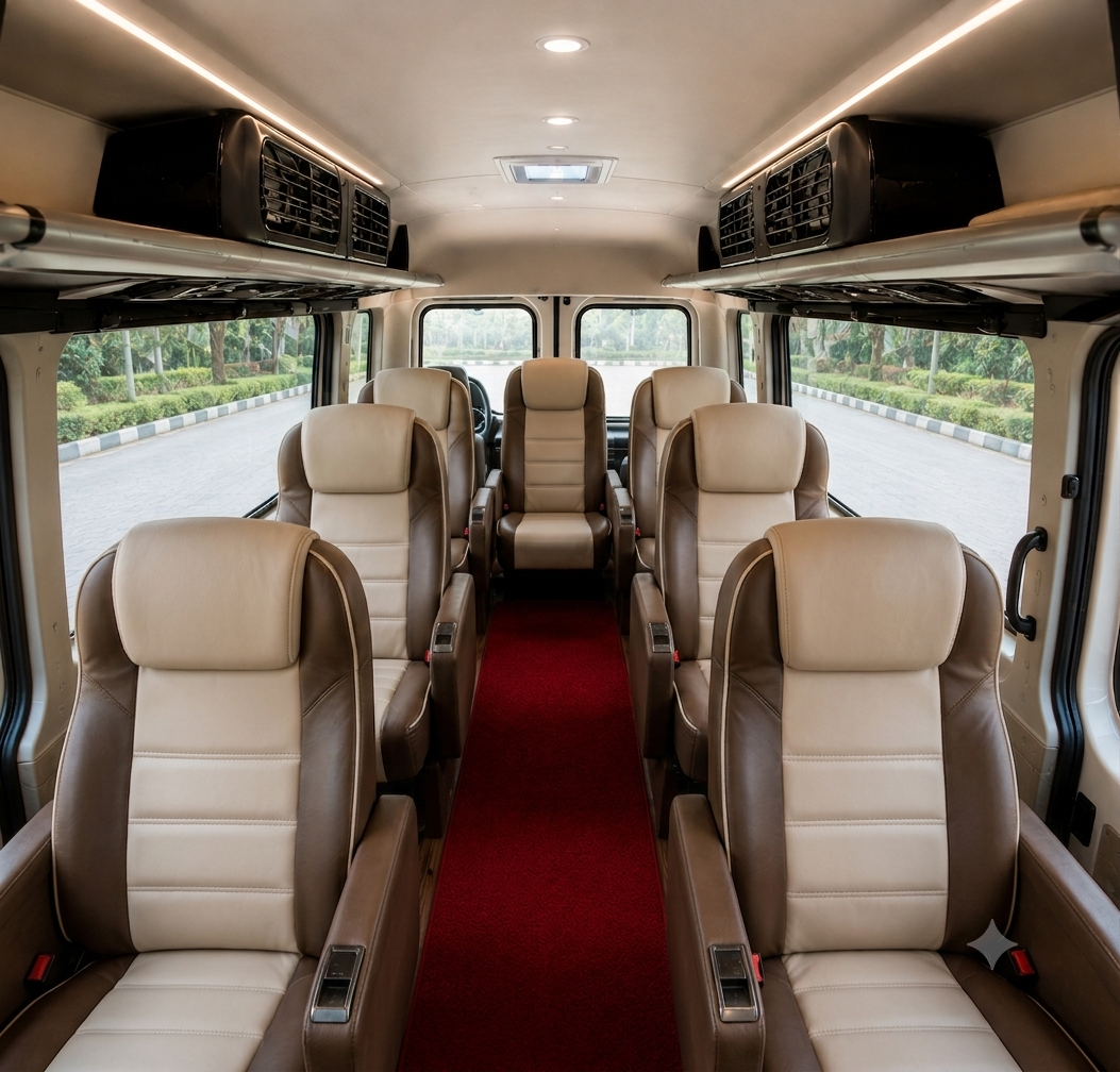Luxury Urbania Tempo Traveller Cabin